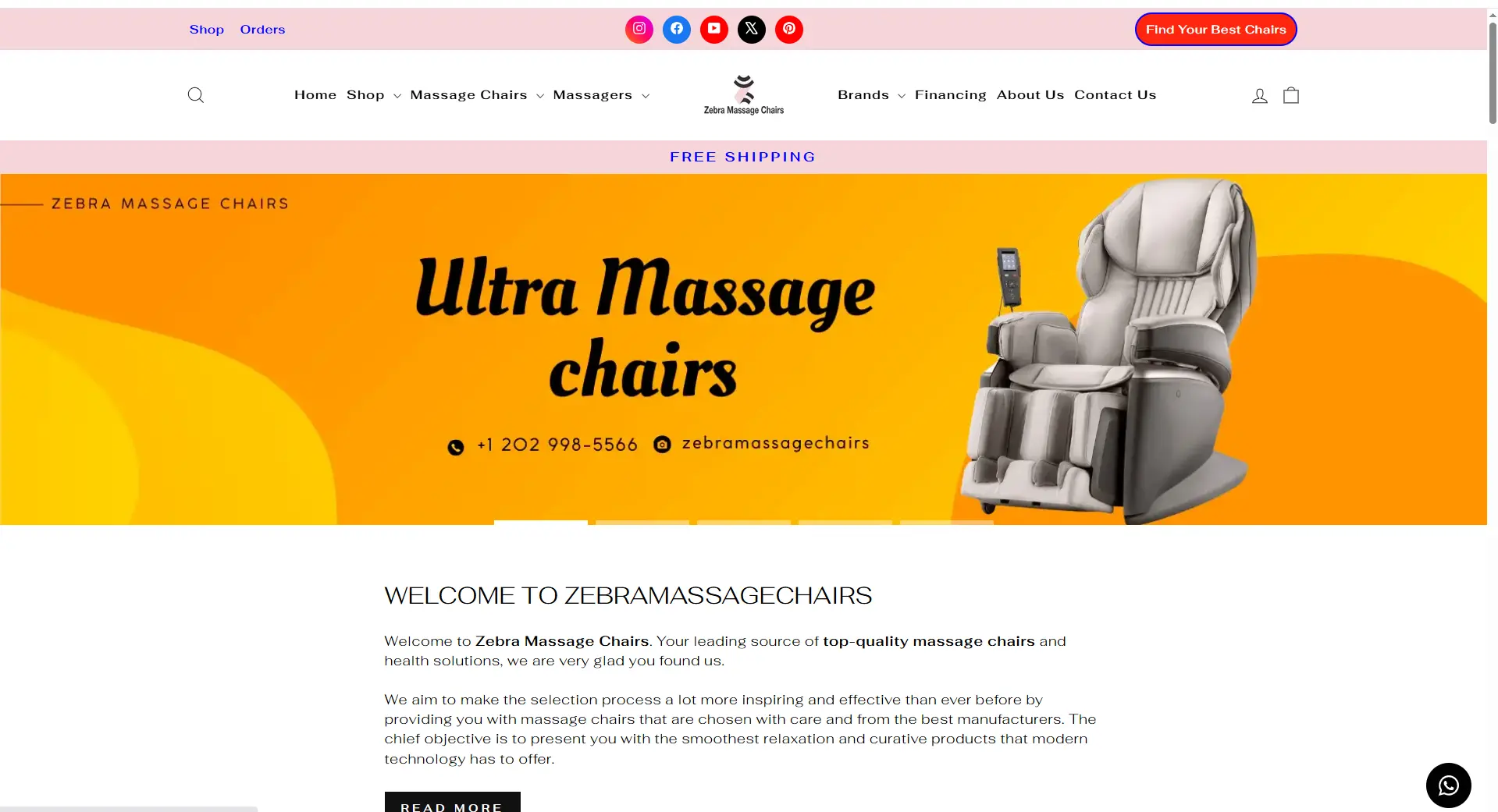 zebramassagechairs.com